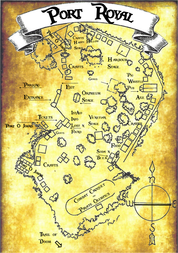 Pirate Fest 2023 Map of Port Royal